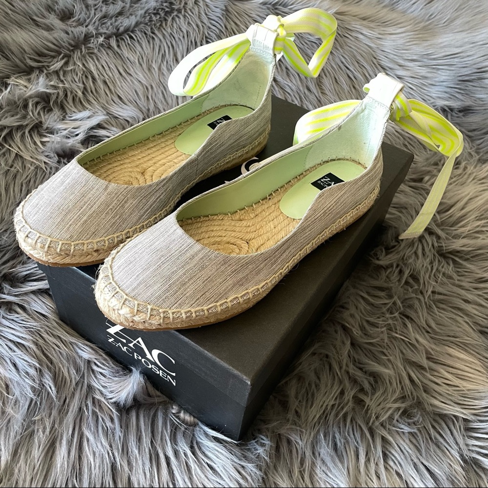 ZAC ZAC POSEN vinca ankle strap ballet espadrilles